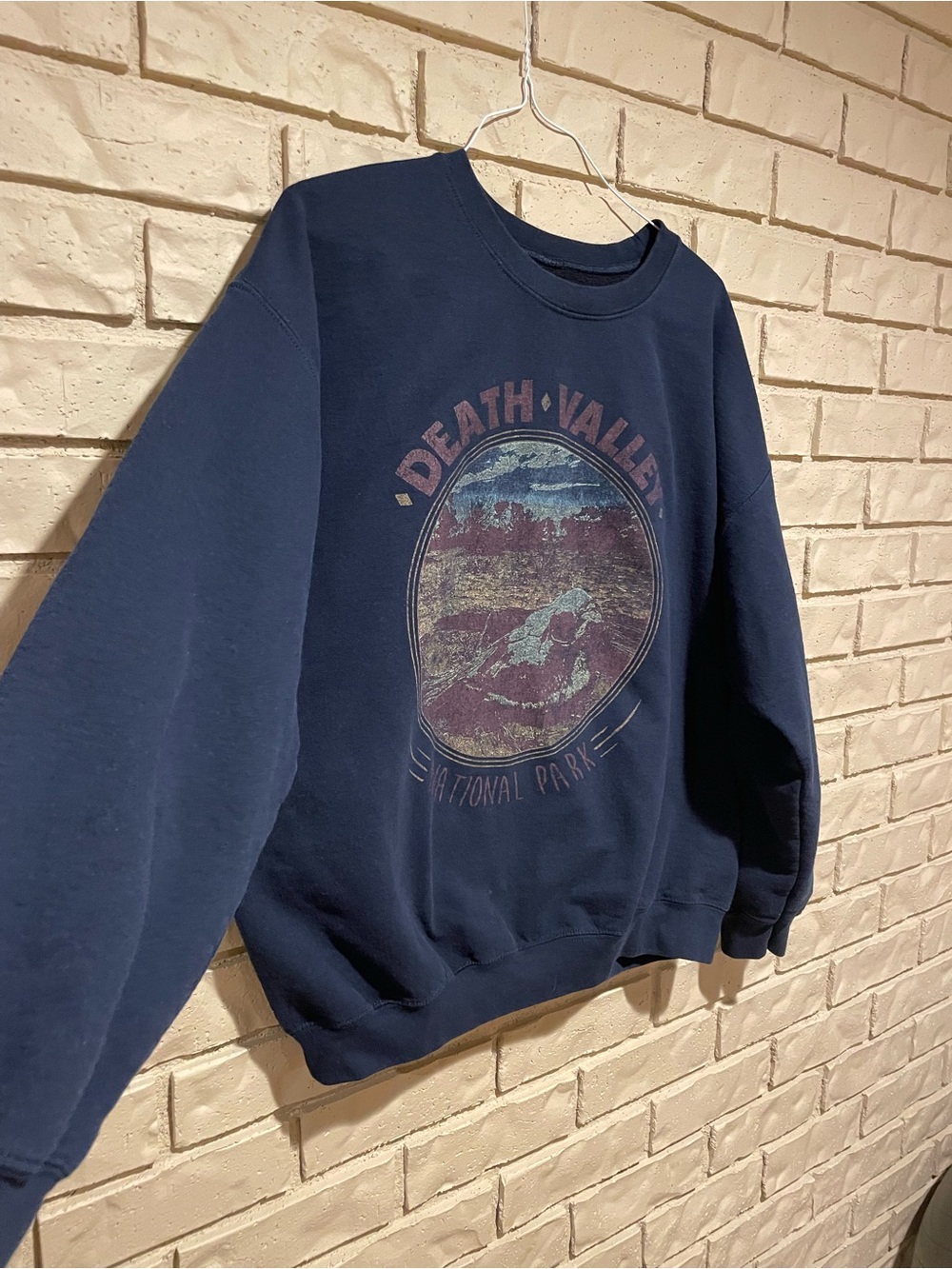 Vintage-Style Death Valley National Park Navy Sweatshirt